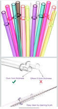 8in color straws