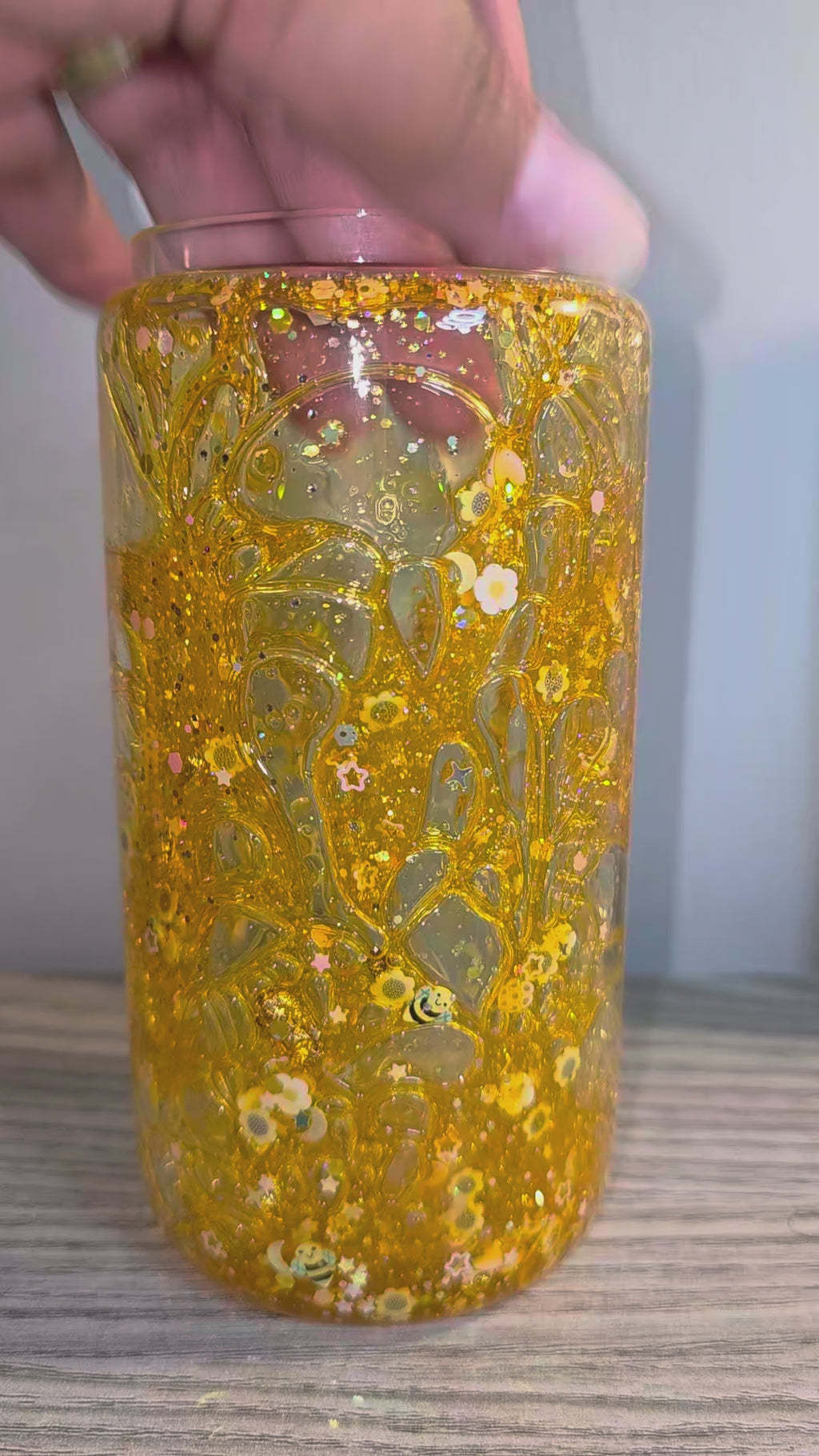 Custom 16 oz Glass Thin Tumbler – Personalized Drinkwear