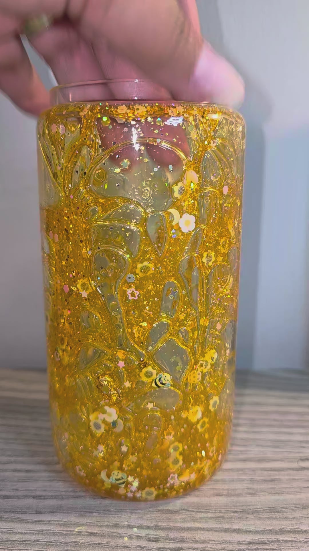 Custom 16 oz Glass Thin Tumbler – Personalized Drinkwear