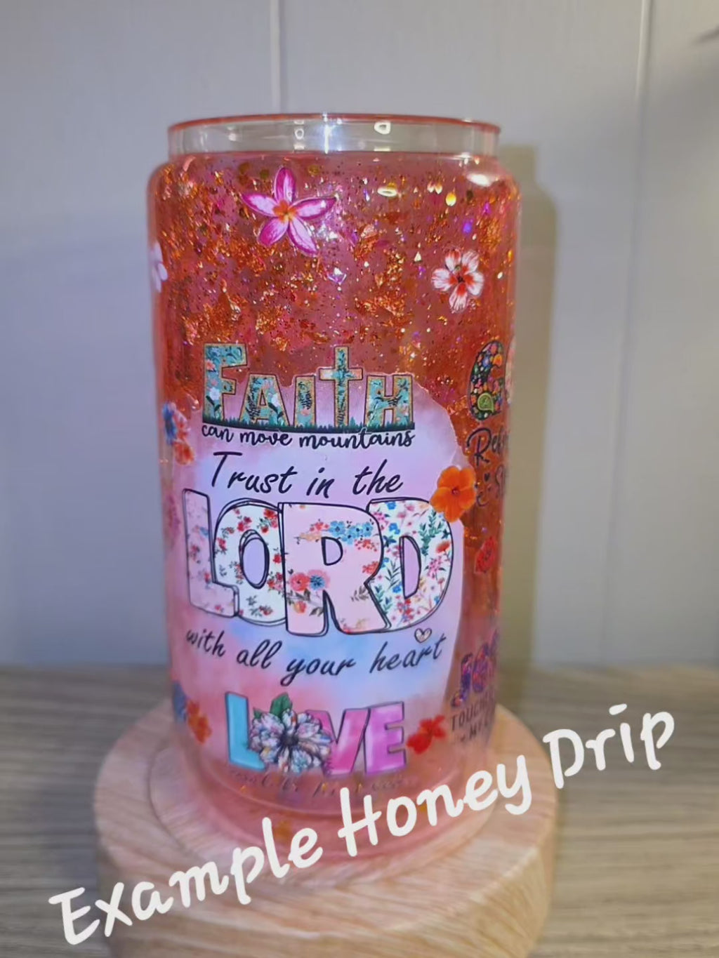 Custom 16 oz Glass Thin Tumbler – Personalized Drinkwear