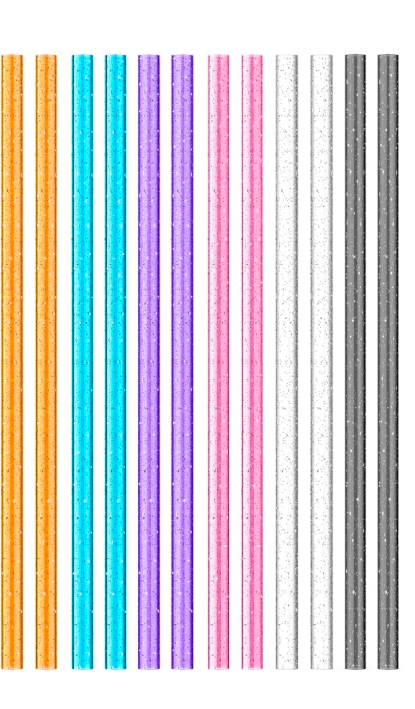 12 in acrylic color straw
